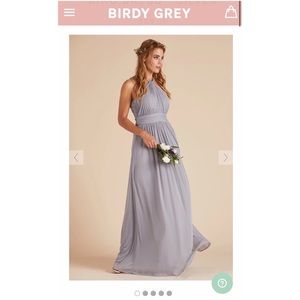 Silver/Grey Birdy Grey Bridesmaid Dress